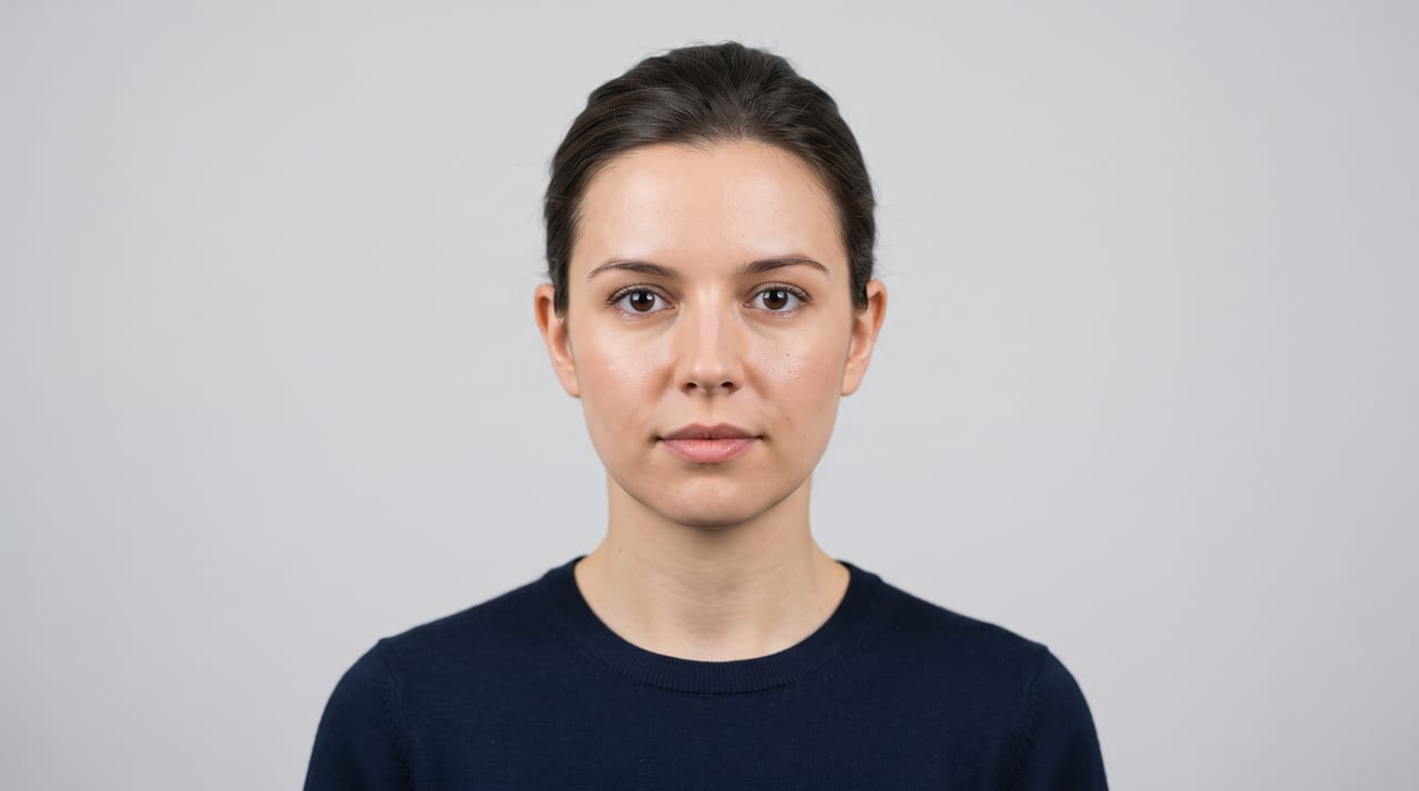 Подготовка фото на загранпаспорт нейросетью